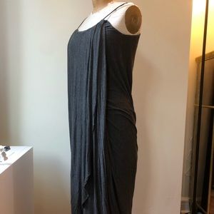 High Low Grey Jersey Dress